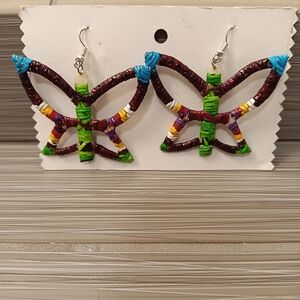 Colorful Butterfly Earrings
